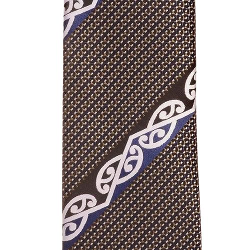 Maori Neck Tie - with Blue
