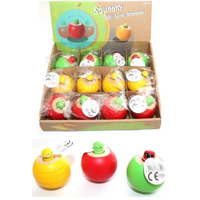 Wooden Squeaky Ball