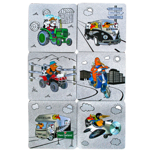 Vehicles Foil Coaster - 6pc