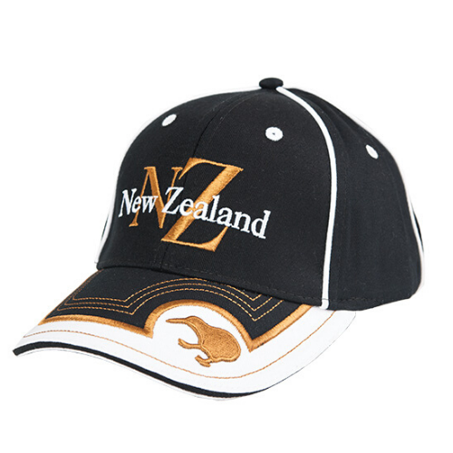 Adults New Zealand - Kiwi - Black/Gold  Cap