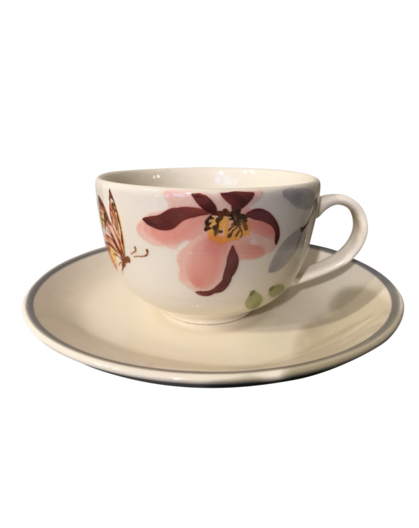 Monarch Butterfly Cup & Saucer