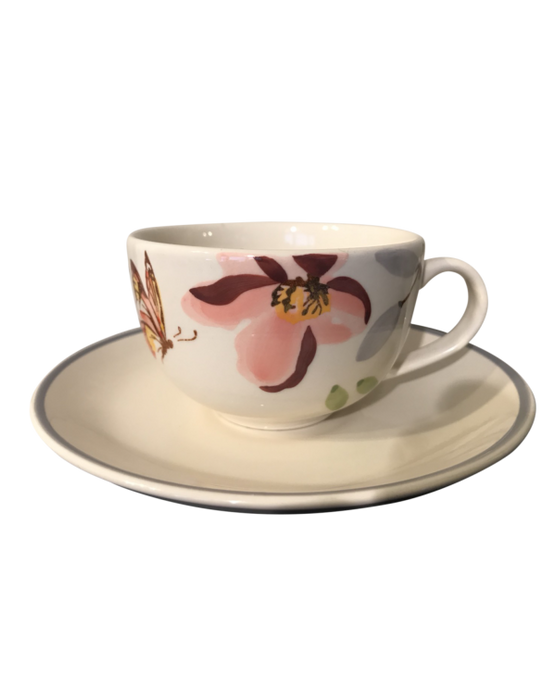 Monarch Butterfly Cup & Saucer