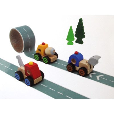 Wooden PB Trucks with Road Tape