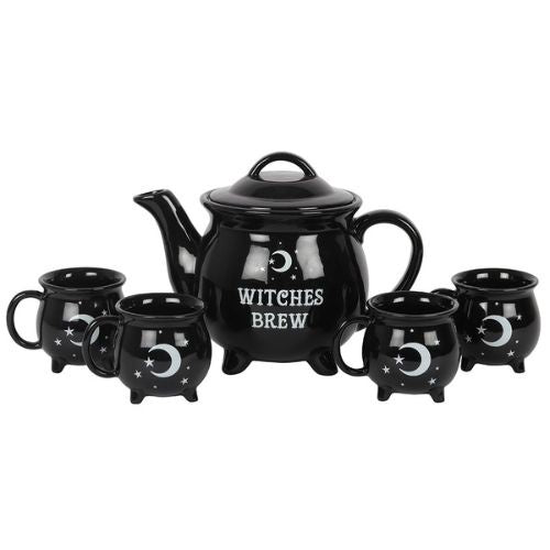 Witches Brew Cauldron Tea Set