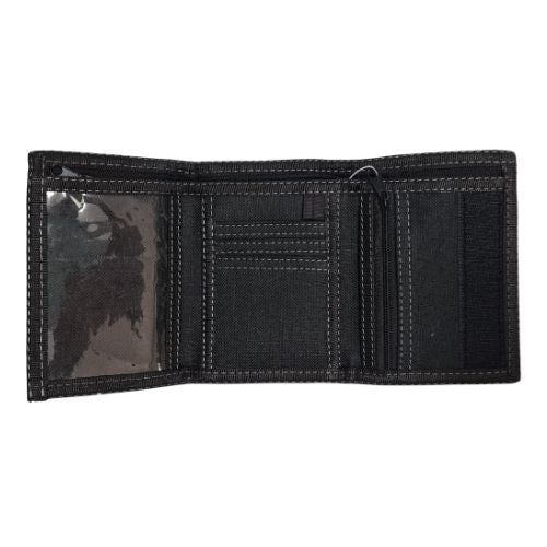 Black Demin Velcro Wallet with 3 Studs