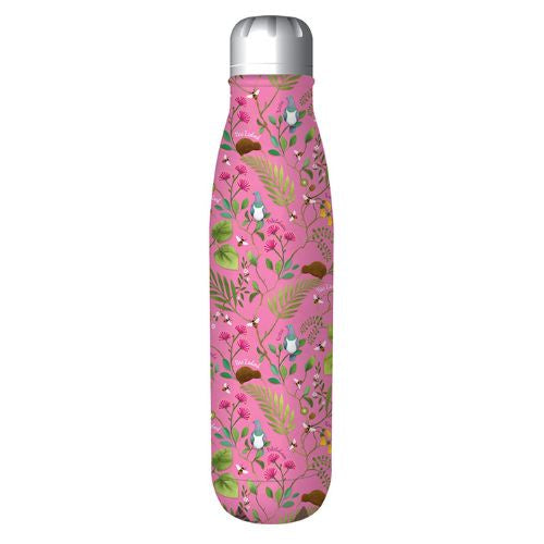 Flowers Pink Drink Bottle - Metal - 500ml