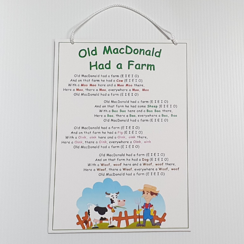 Old MacDonald Wall Plaque