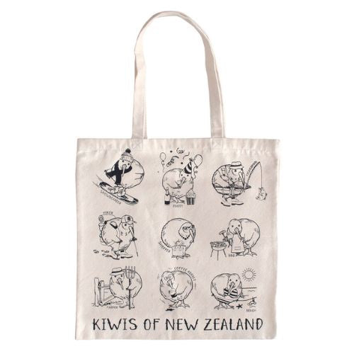 Kiwis of New Zealand Cotton Bag