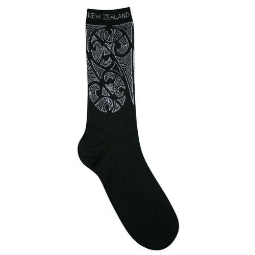 Tattoo Wool Blend Socks - Black