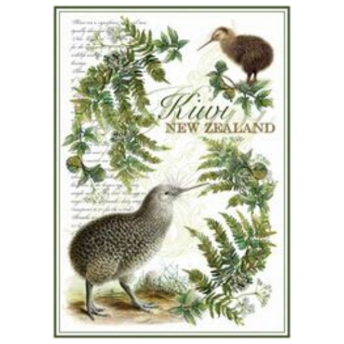 Designer Kiwi Tea Towel