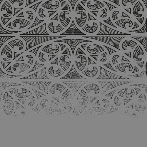 Adults Body Print Tattoo Tee Shirt - Grey Marle