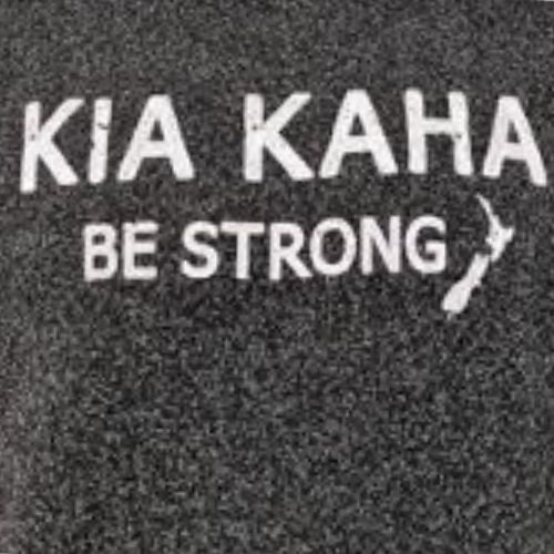 Adults Mens Kia Kaha Hoody Sweatshirt - Charcoal Marle