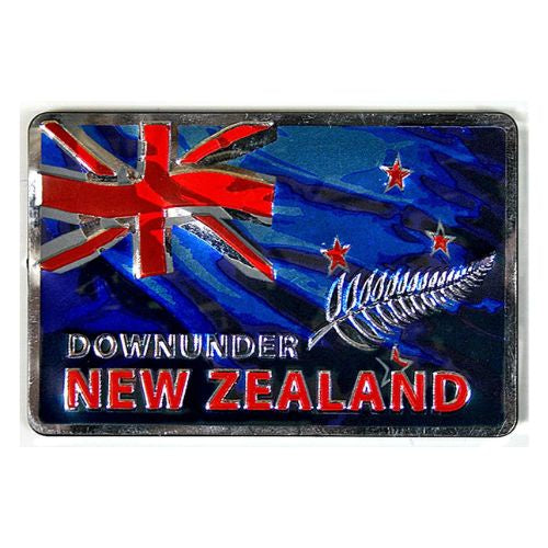 NZ Flag Foil Hot Stamp Magnet