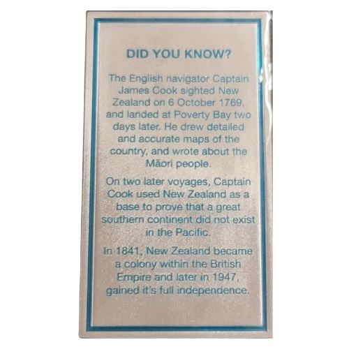 New Zealand Map Double Sided Magnet