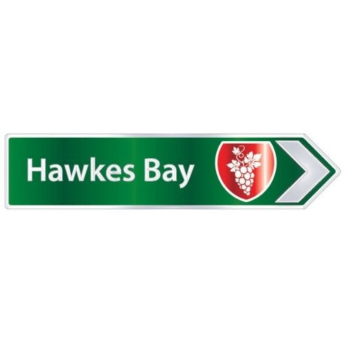 Hawkes Bay Road Sign Foil Magnet
