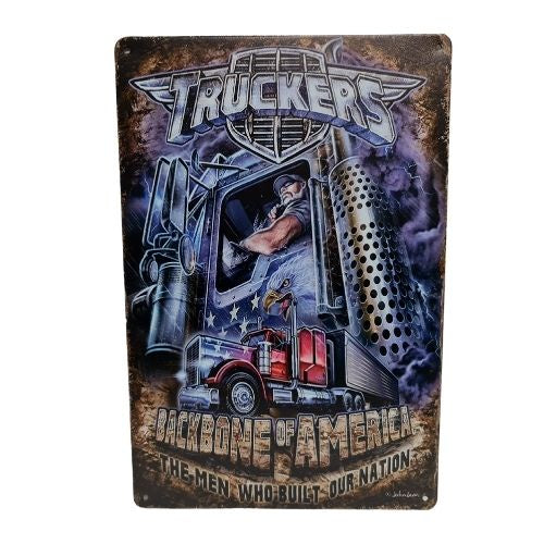 Truckers Tin Sign