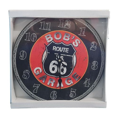 Route 66 Bob's Garage Clock