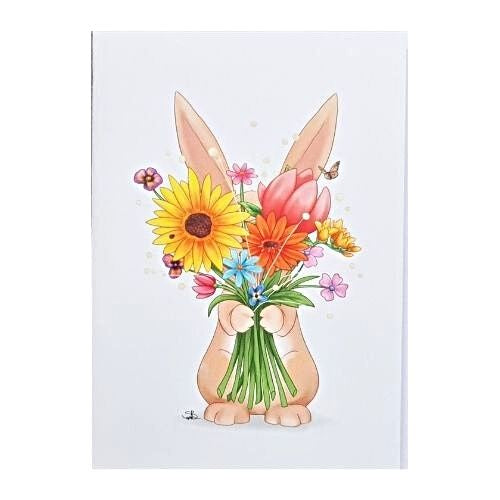 Sophie Blokker Greeting Card - Bunny Boquet