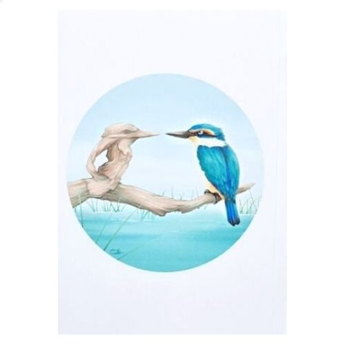 Sophie Blokker Greeting Card - Kotare Mirror Circle