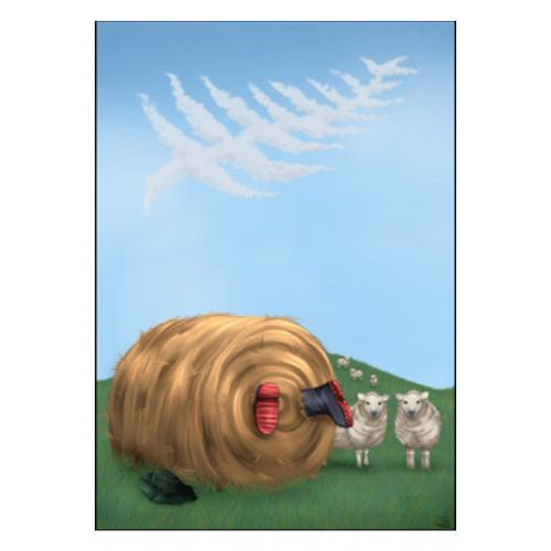 Sophie Blokker Greeting Card - Silver Fern Haybale