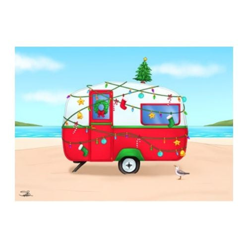 Sophie Blokker Christmas Card - Caravan