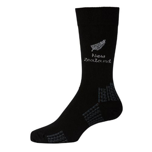 Mens Merino Tourist Fern Socks - Black