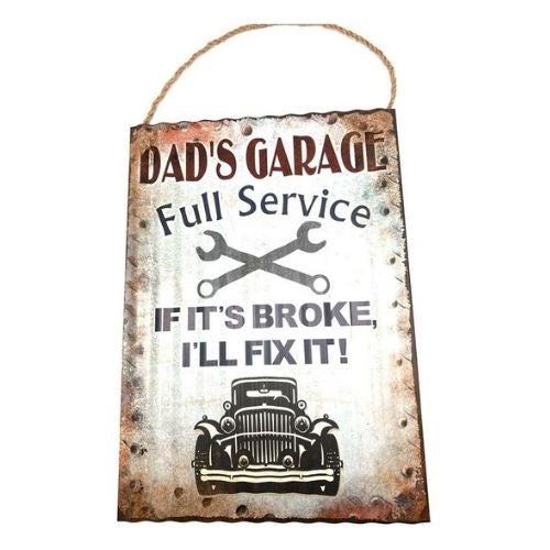 Dad's Full Service Garage Sign