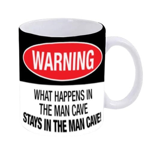 Warning What Happens In The Man Cave Mug