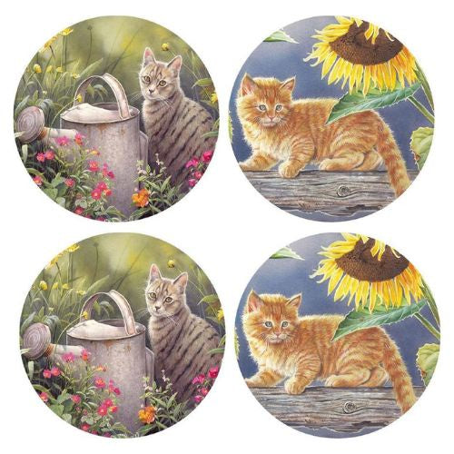Cute Cat Coaster Set