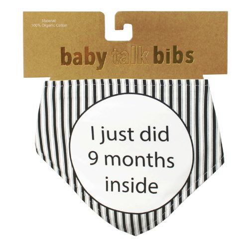 Baby Talk Bib - 9 Months Inside