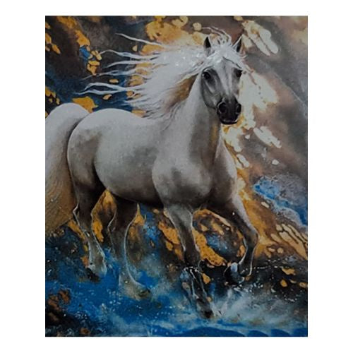 White Horse 50x65cm Diamond Art