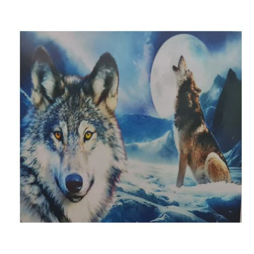 Two Wolves 50x65cm Diamond Art
