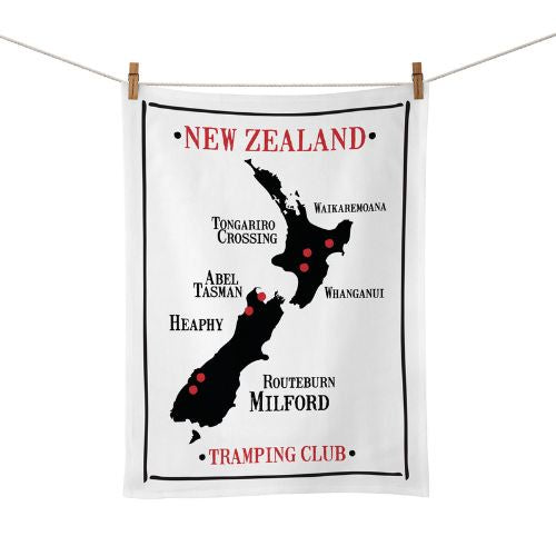 NZ Tramping Club Tea Towel