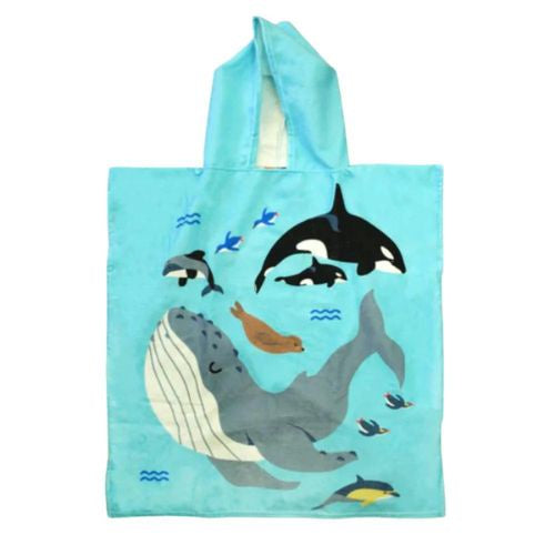 Under The Sea Kids Towel Hoodie