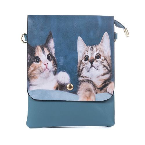 Two Cute Kittens Flap Bag