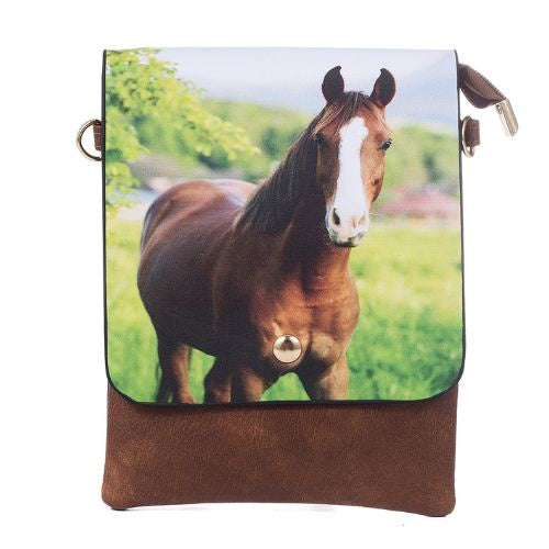 Horse in Pastures Flap Bag