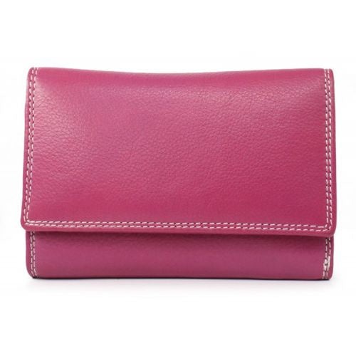Ladies Pink Leather Wallet - Medium