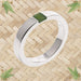 NZ Greenstone and Silver Ring - Small