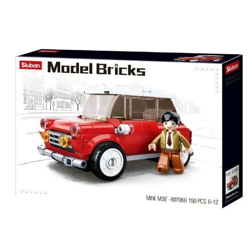 Sluban Model Bricks Red Mini Car