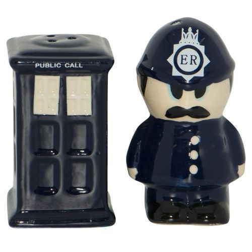 Police Salt & Pepper Set - Blue
