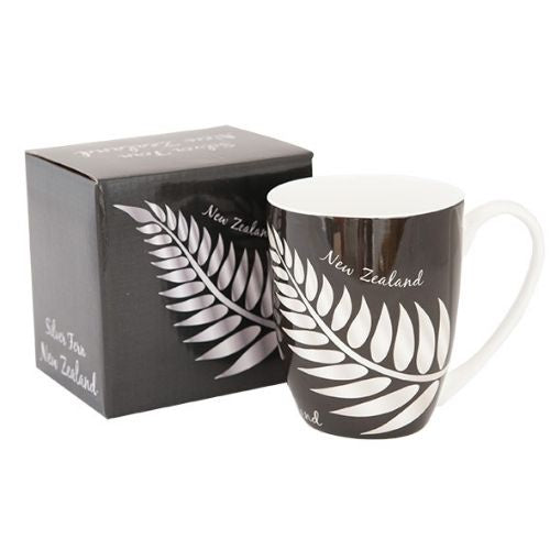 Silver Fern Black & White Mug