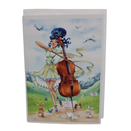 Sophie Blokker Greeting Card - Alive With The Sounds of Cello