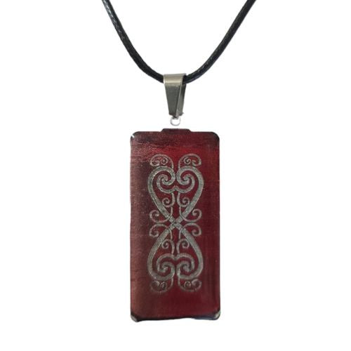 Kowhaiwhai Pendant - Red