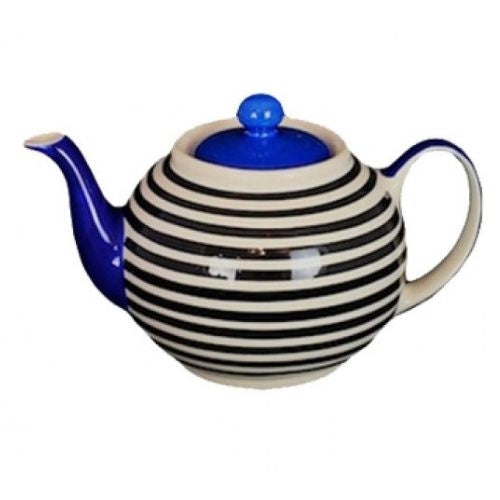 Black Line Blue Teapot - 0.6L