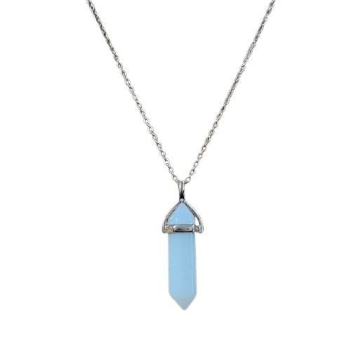 Moonstone Crystal Pendant - 40mm