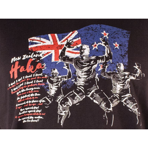 Adults Rugby Haka Tee - Black