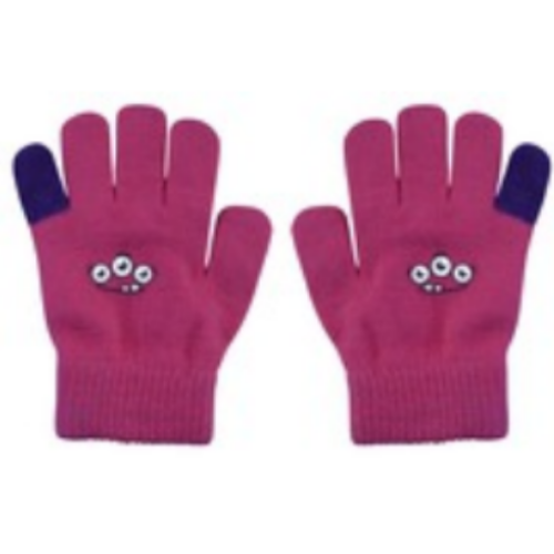 Little Monsters Kids Gloves - Pink
