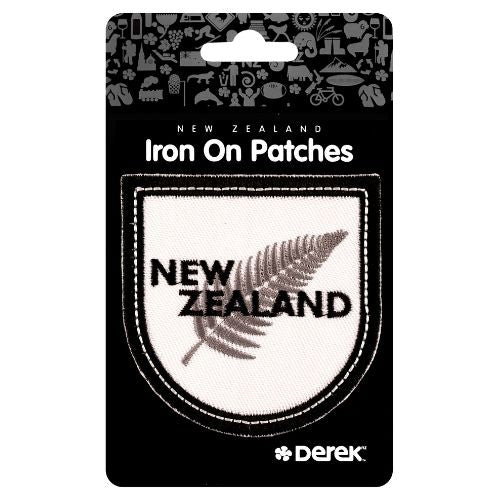nz shield fern iron on patch