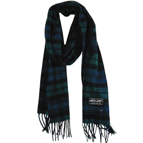 Scarf - 100% Wool - Blue/Green