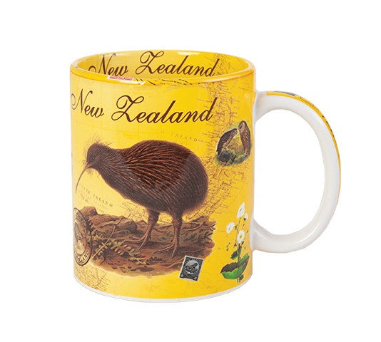 Kiwi New Zealand Yellow Mug